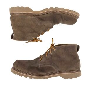 Simple Shoes Suede Desert Boots Chukkas‎ Mens Size 9 Brown Lace Up Oil Resistant